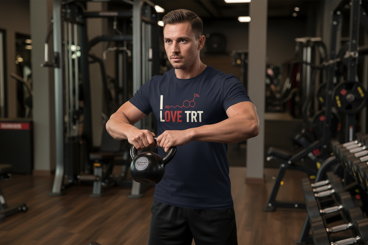 I Love TRT T-Shirt Testosterone Support Tee