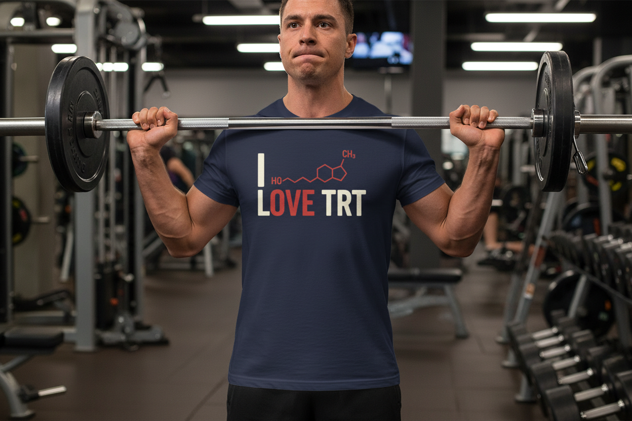 I Love TRT T-Shirt Testosterone Support Tee