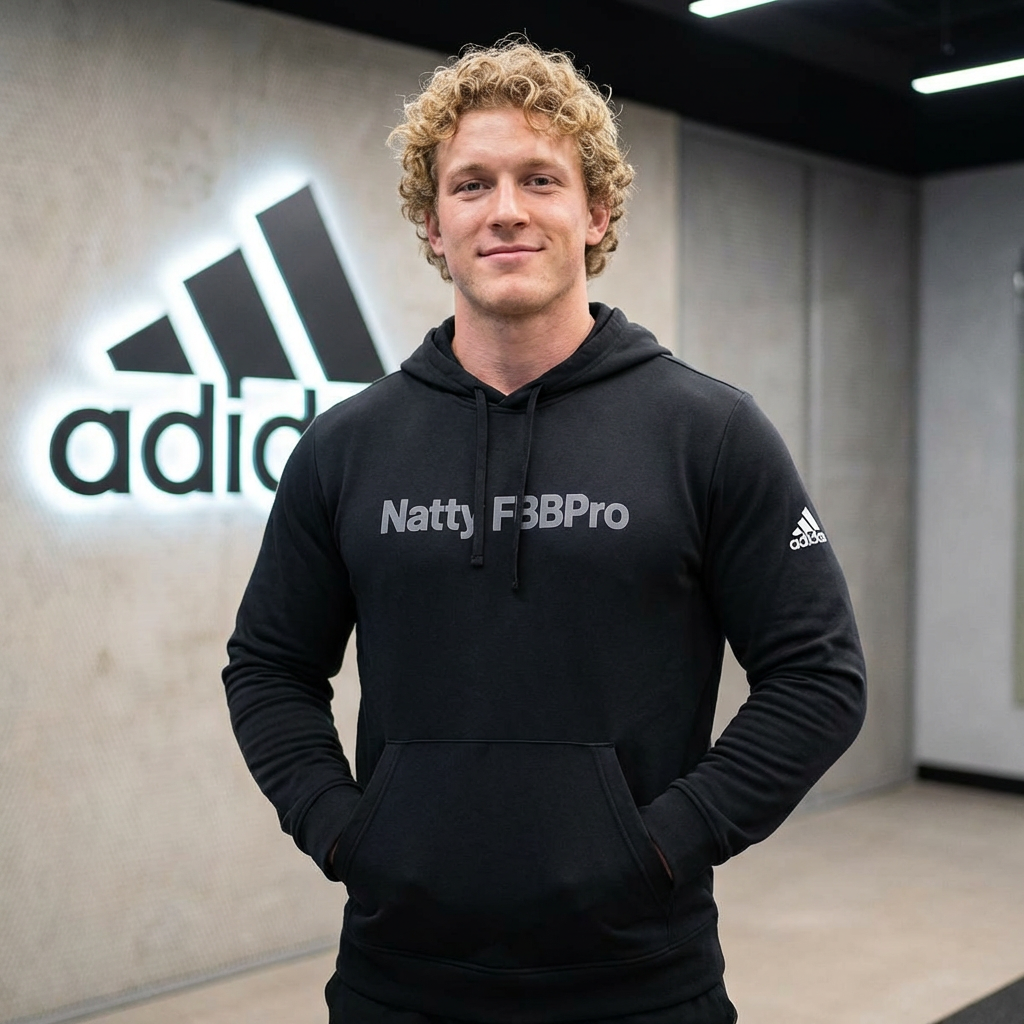 Adidas Natty IFBBPro Hoodie | Minimal Gym Pullover
