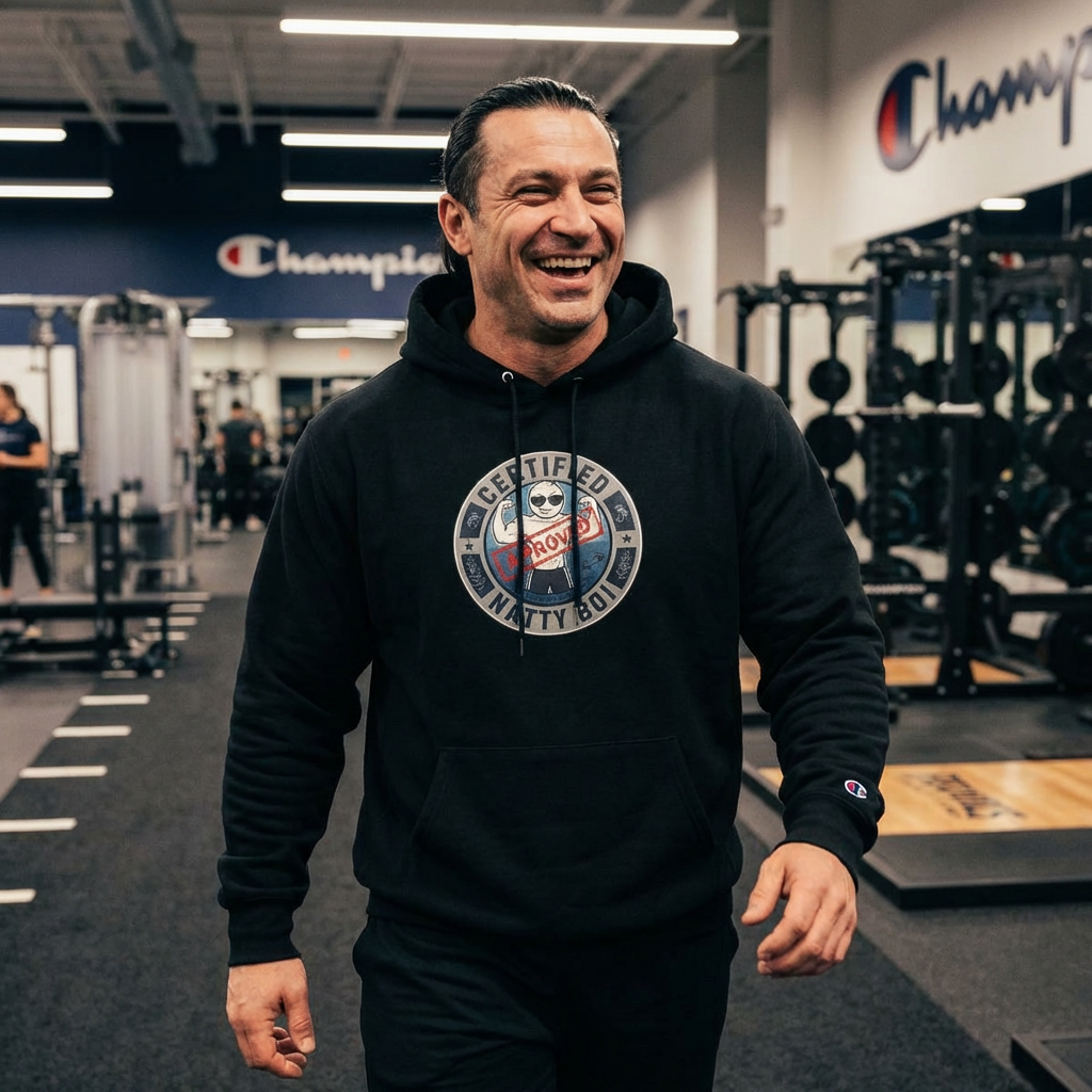 Certified Natty Boy Champion Hoodie - Cozy Streetwear, Perfect for Gifting, Casual Days, Unisex Style, Birthday Present
