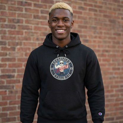 Certified Natty Boy Champion Hoodie - Cozy Streetwear, Perfect for Gifting, Casual Days, Unisex Style, Birthday Present