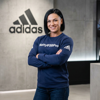 Adidas Natty IFBB Pro Crewneck Gym Fleece Sweatshirt