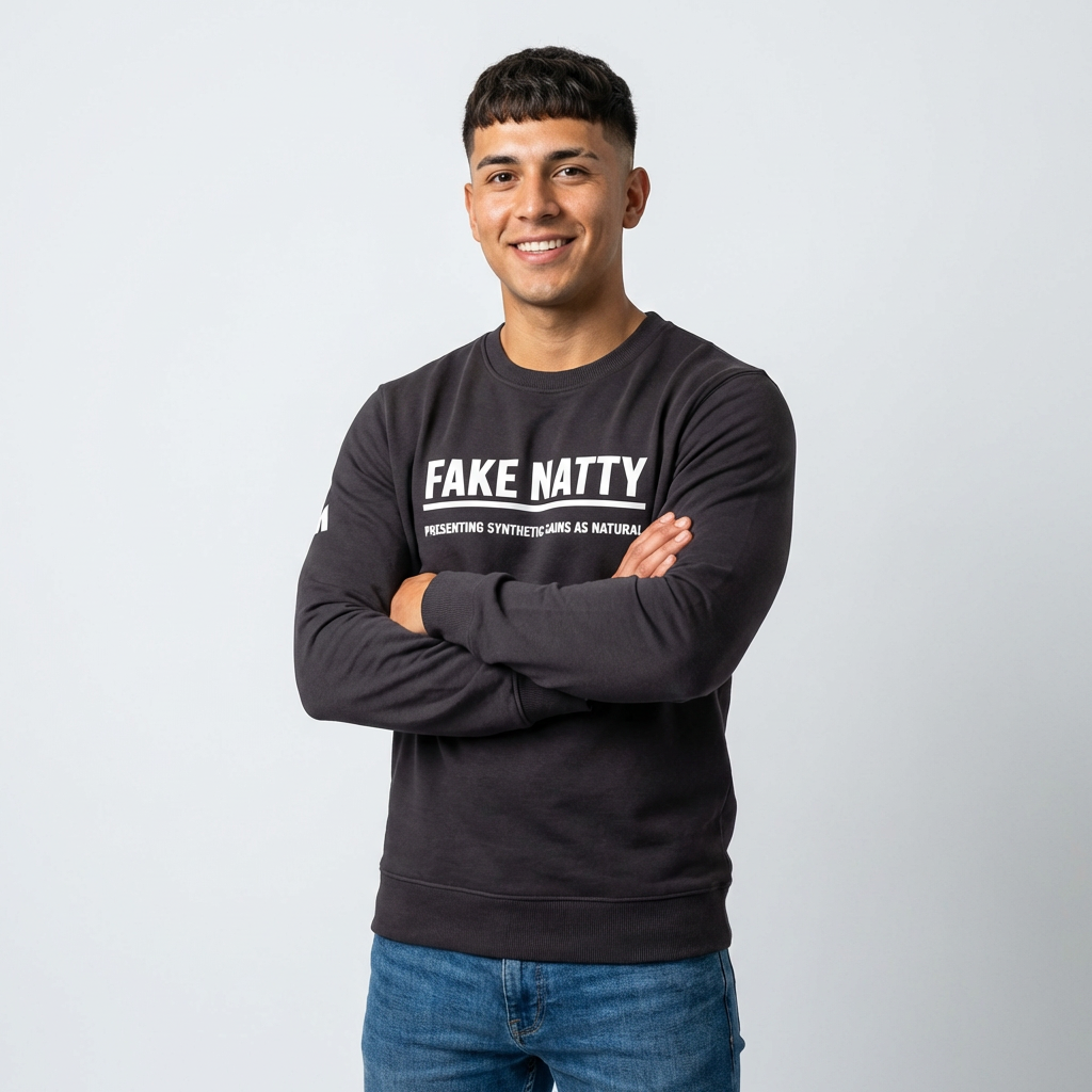 Adidas Fake Natty Crewneck Gym Humor Sweatshirt