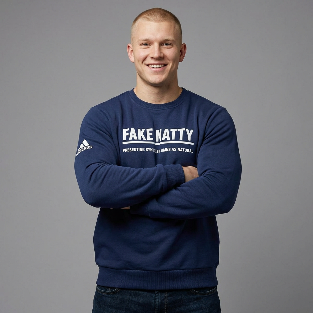 Adidas Fake Natty Crewneck Gym Humor Sweatshirt