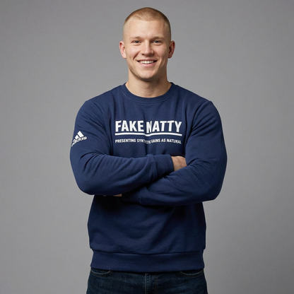 Adidas Fake Natty Crewneck Gym Humor Sweatshirt
