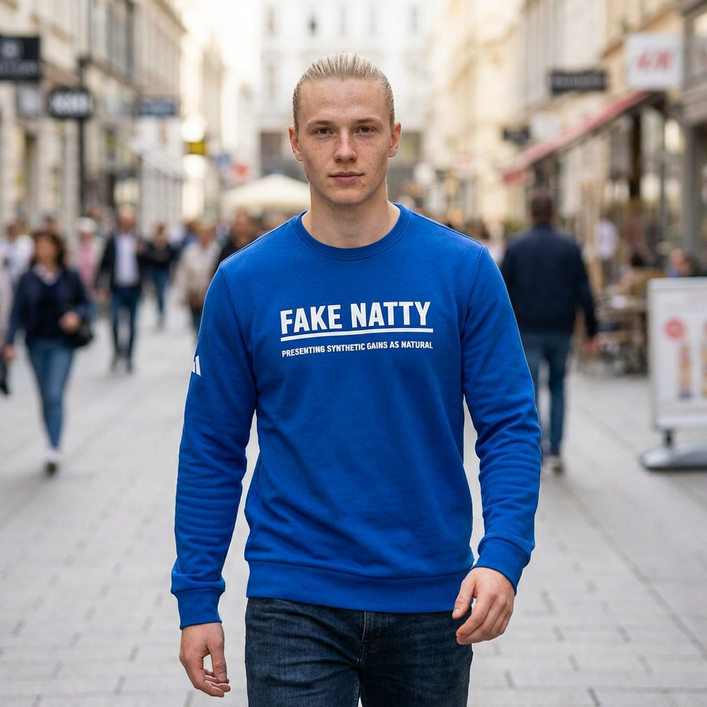 Adidas Fake Natty Crewneck Gym Humor Sweatshirt