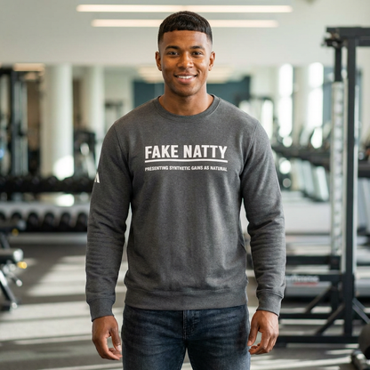 Adidas Fake Natty Crewneck Gym Humor Sweatshirt
