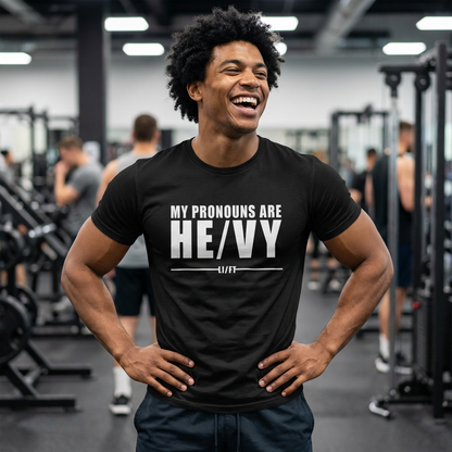 My Pronouns Are HE/VY Gym T-Shirt 💪