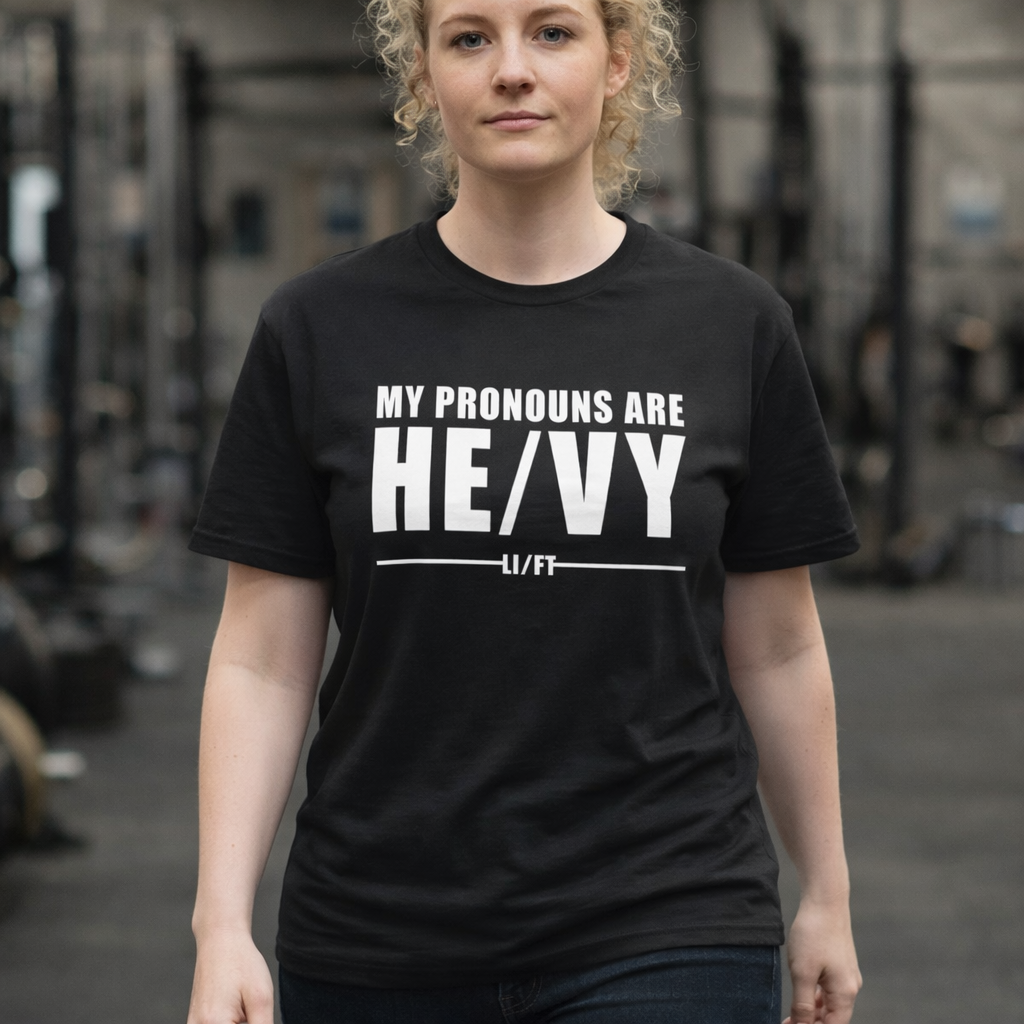 My Pronouns Are HE/VY Gym T-Shirt 💪
