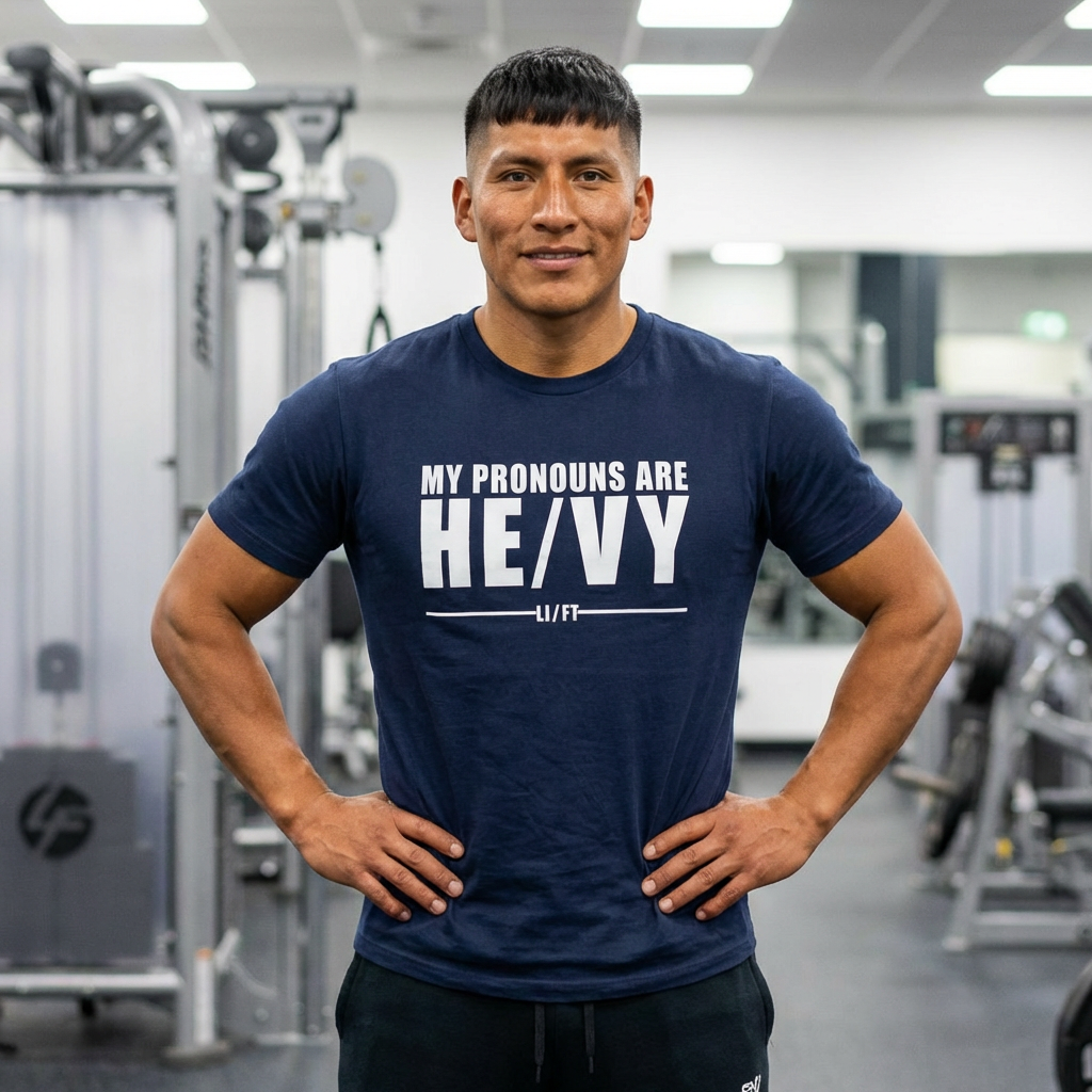 My Pronouns Are HE/VY Gym T-Shirt 💪
