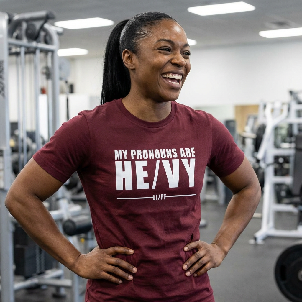 My Pronouns Are HE/VY Gym T-Shirt 💪