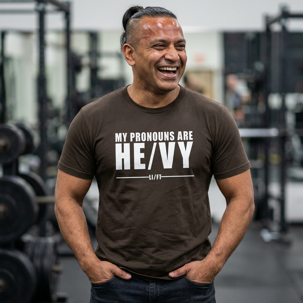 My Pronouns Are HE/VY Gym T-Shirt 💪
