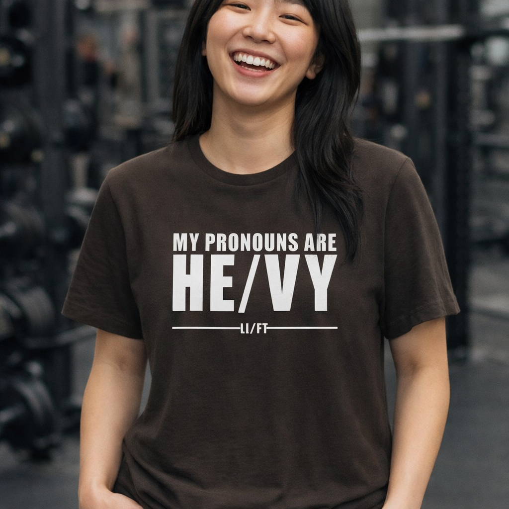 My Pronouns Are HE/VY Gym T-Shirt 💪