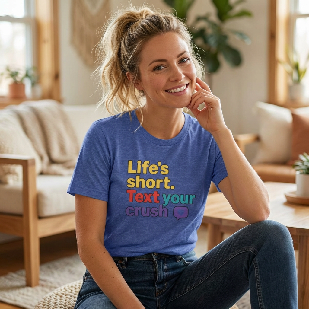 Text Your Crush T-Shirt | Cute Retro Graphic Tee