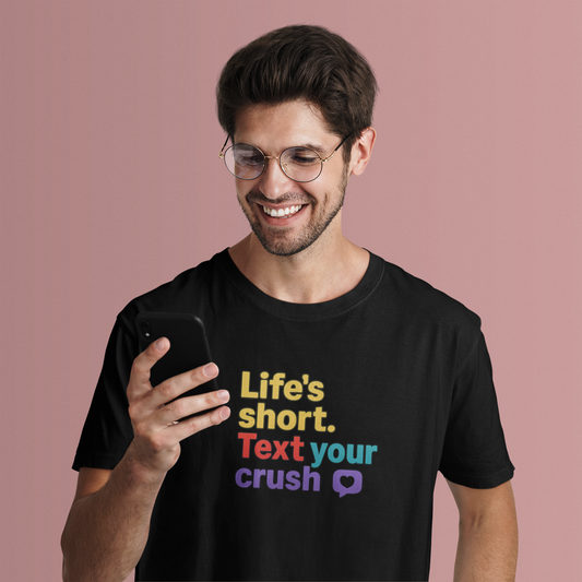 Text Your Crush T-Shirt | Cute Retro Graphic Tee