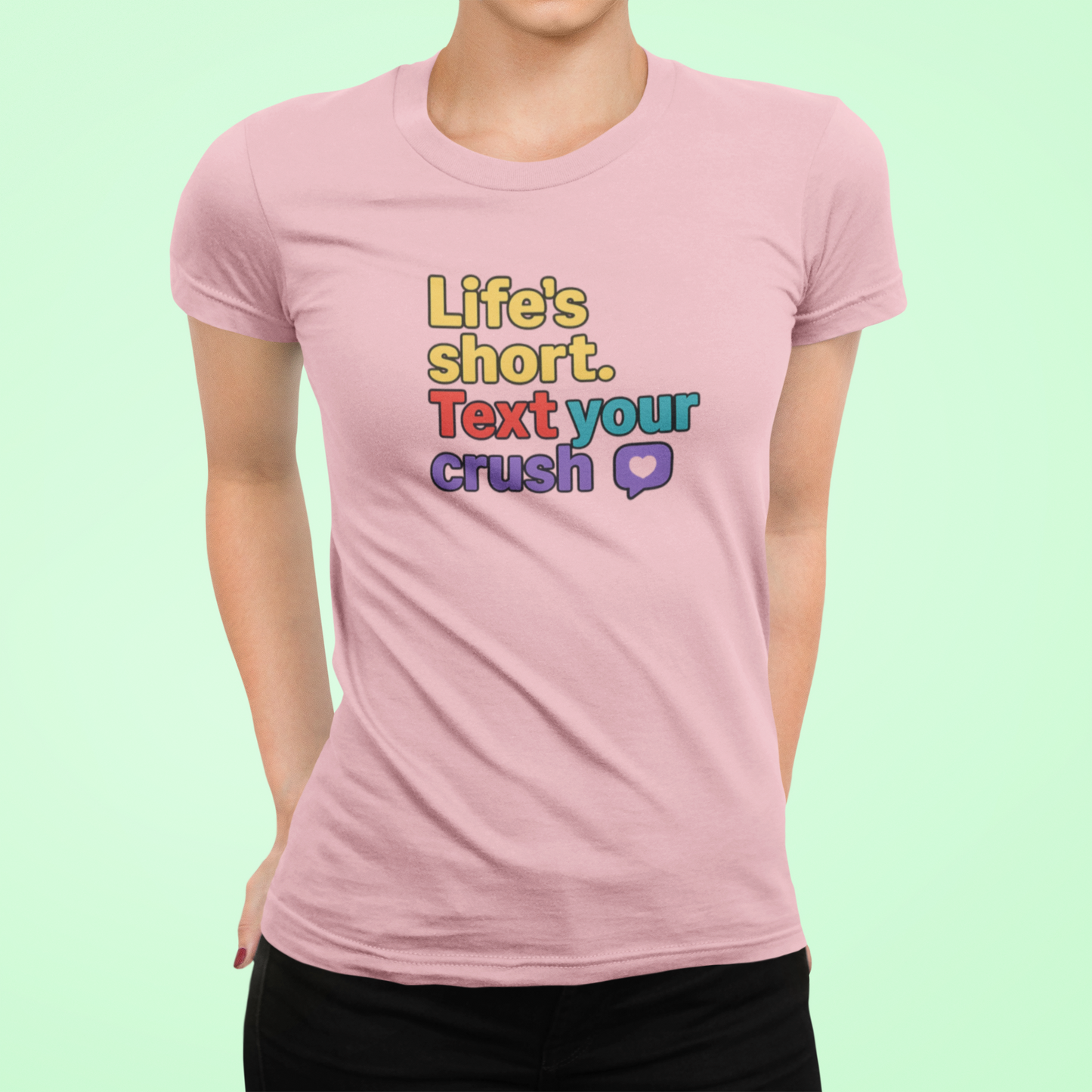 Text Your Crush T-Shirt | Cute Retro Graphic Tee