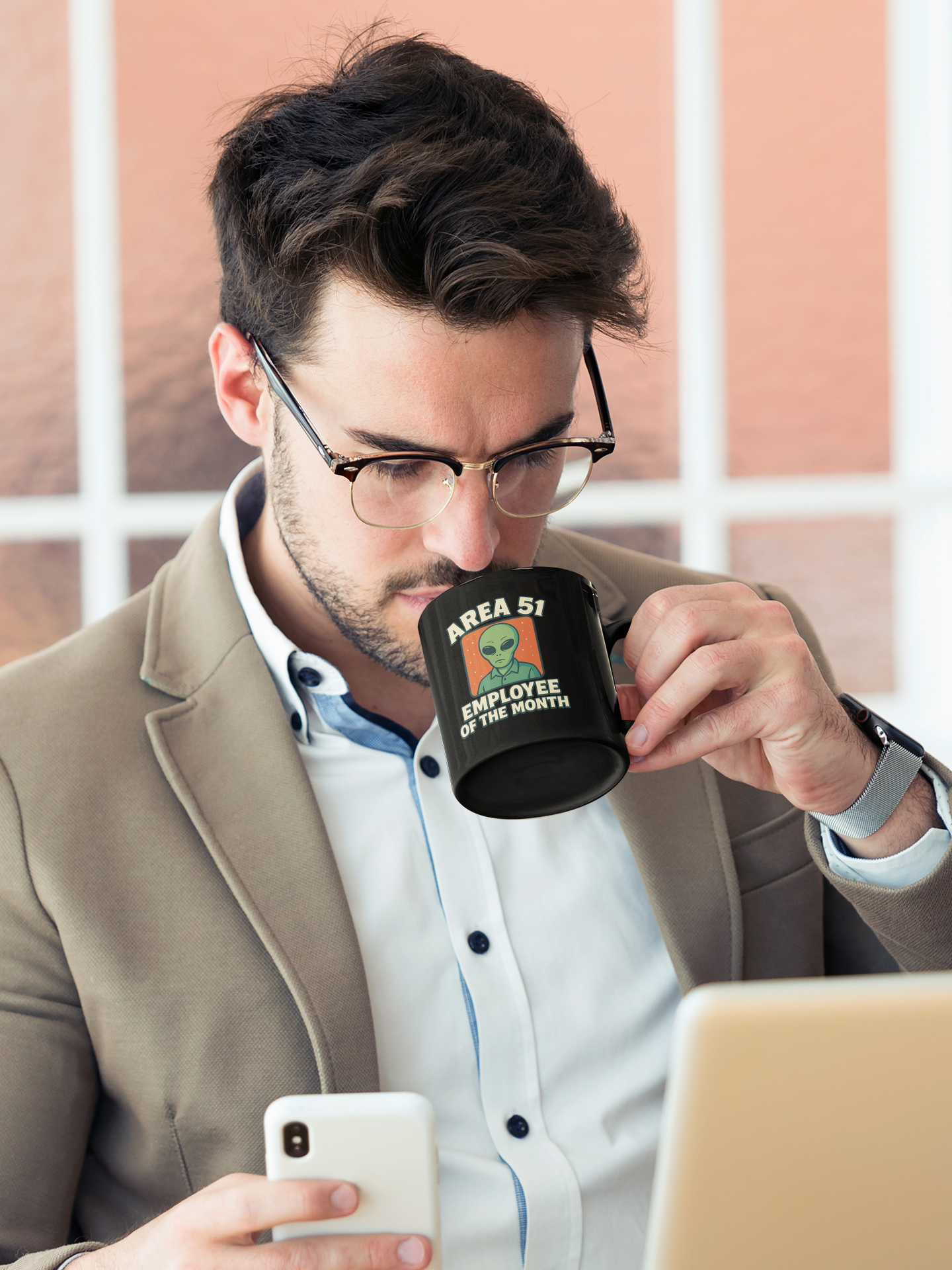 Area 51 Alien Mug | Funny UFO Coffee Cup