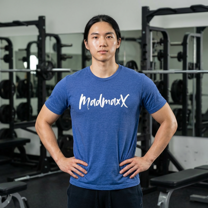 Back-Print Tee — Bold Brush Script "MONNG YKTU!" Casual Graphic T-Shirt