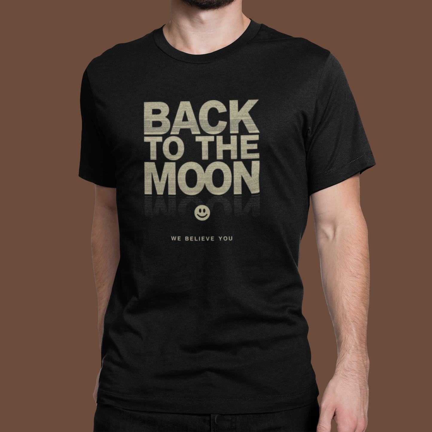 Back to the Moon T-Shirt — 'We Believe You' Retro Space Tee