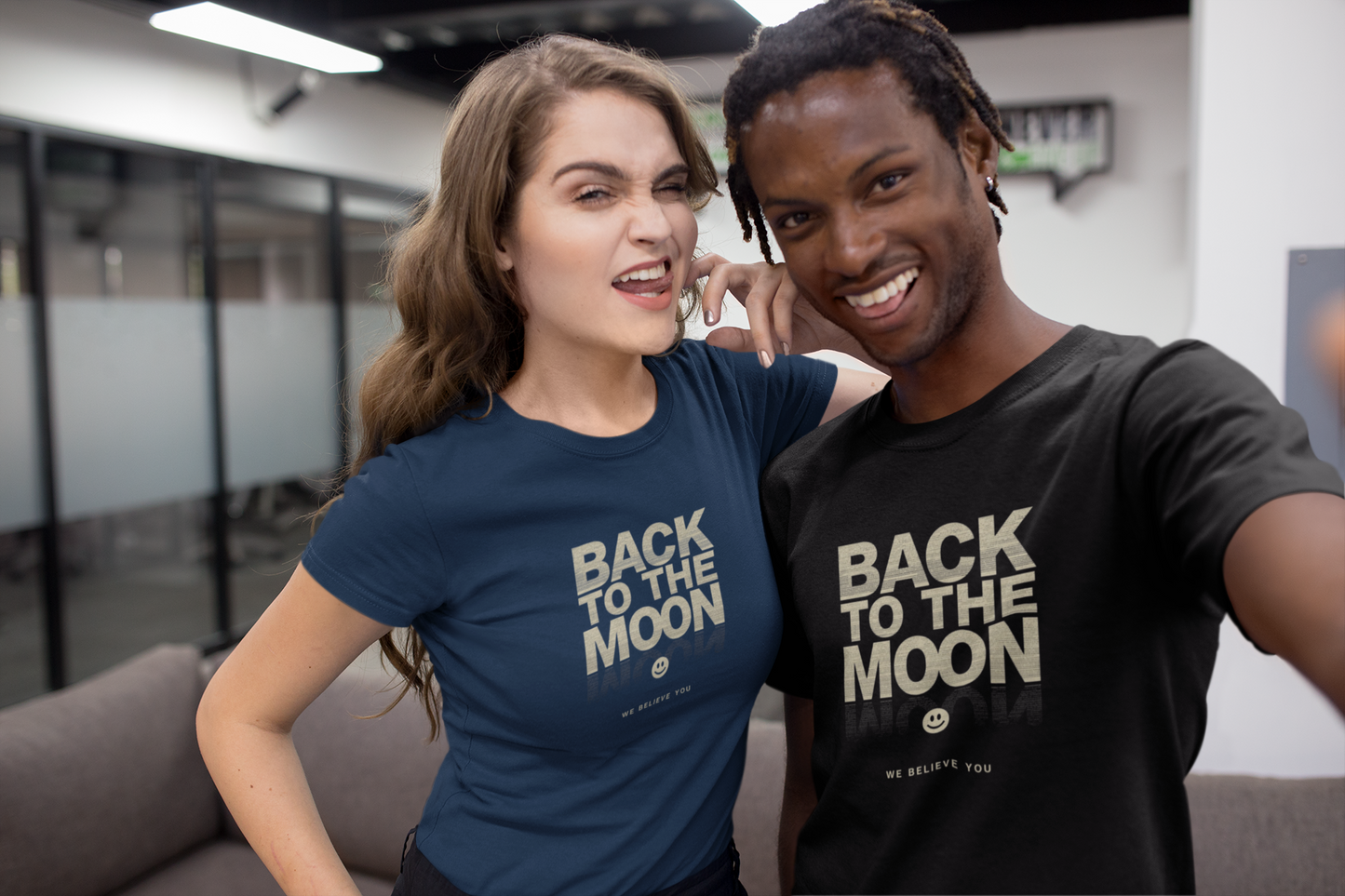 Back to the Moon T-Shirt — 'We Believe You' Retro Space Tee
