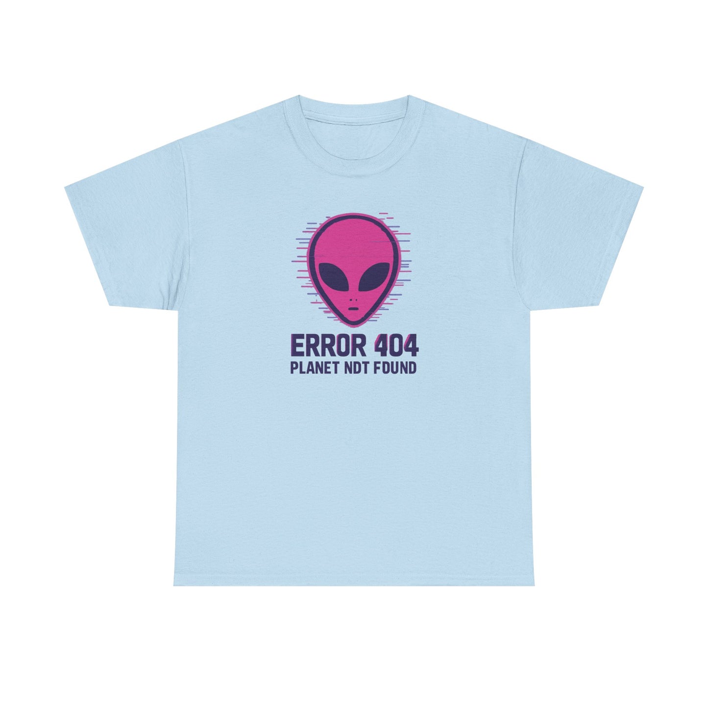 Alien Error 404 T-Shirt | Funny UFO Shirt | Retro Geek Tee | Unisex Sci-Fi Gift | Humorous Casual Apparel