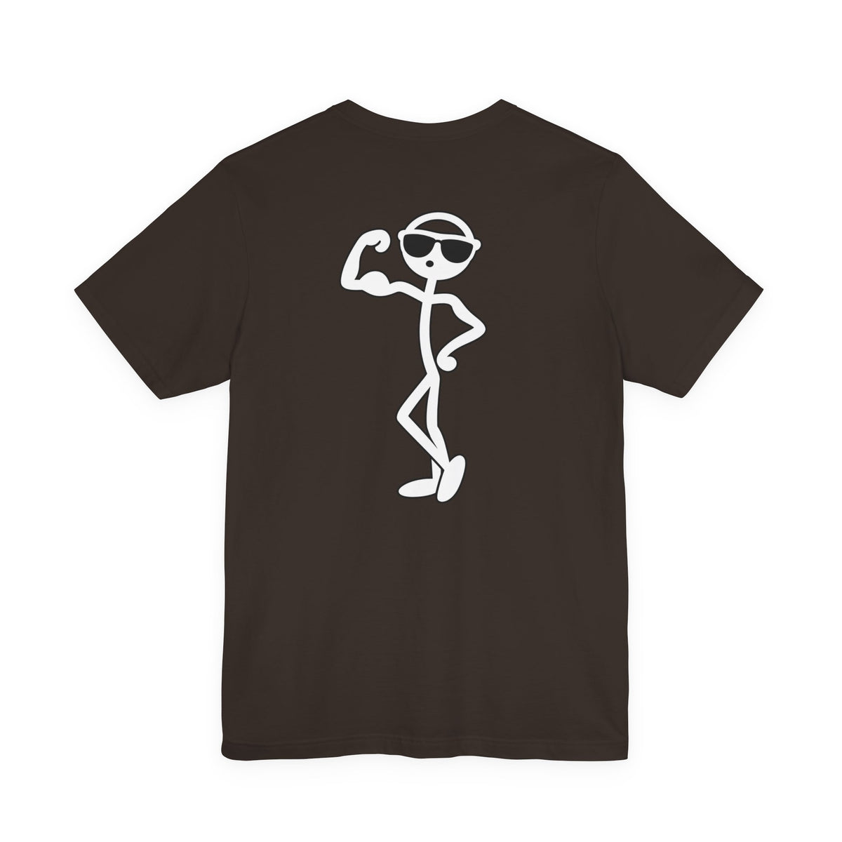 Funny Stick Figure Bodybuilding Graphic T-Shirt