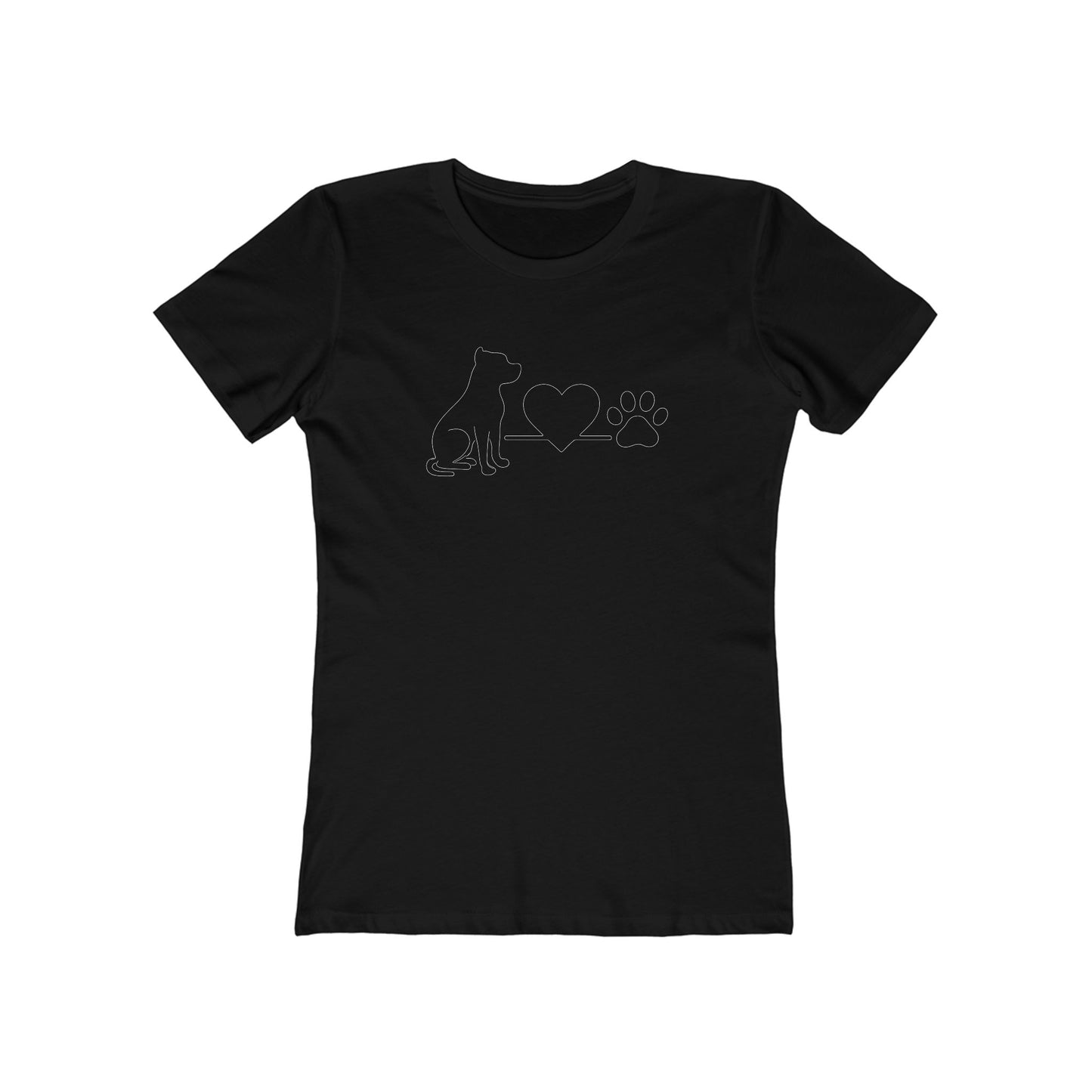 Pit Bull Dog Lover Boyfriend Tee | Women's Graphic Animal Shirt & Pet Parent Gift