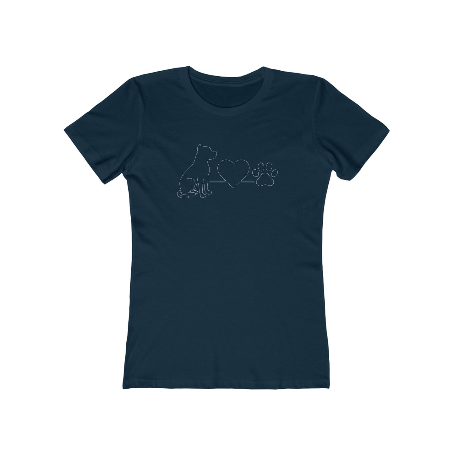 Pit Bull Dog Lover Boyfriend Tee | Women's Graphic Animal Shirt & Pet Parent Gift