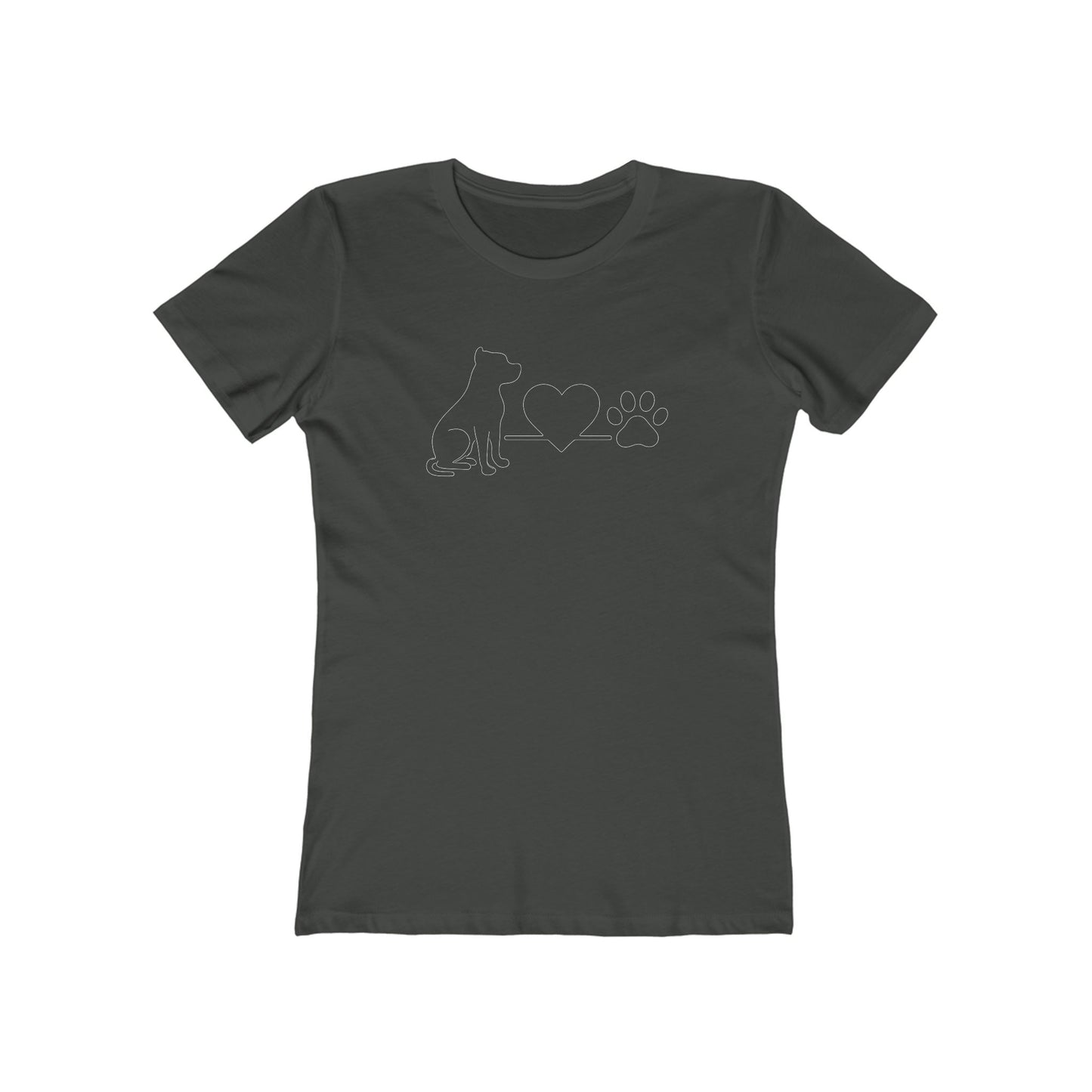 Pit Bull Dog Lover Boyfriend Tee | Women's Graphic Animal Shirt & Pet Parent Gift