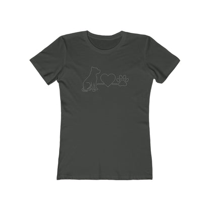 Pit Bull Dog Lover Boyfriend Tee | Women's Graphic Animal Shirt & Pet Parent Gift