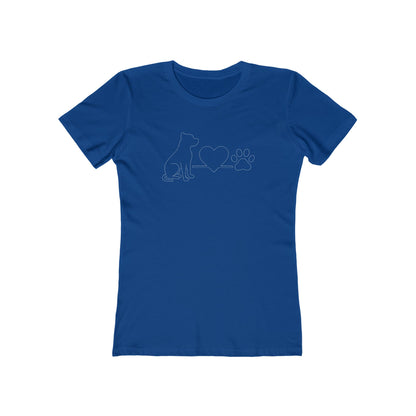 Pit Bull Dog Lover Boyfriend Tee | Women's Graphic Animal Shirt & Pet Parent Gift