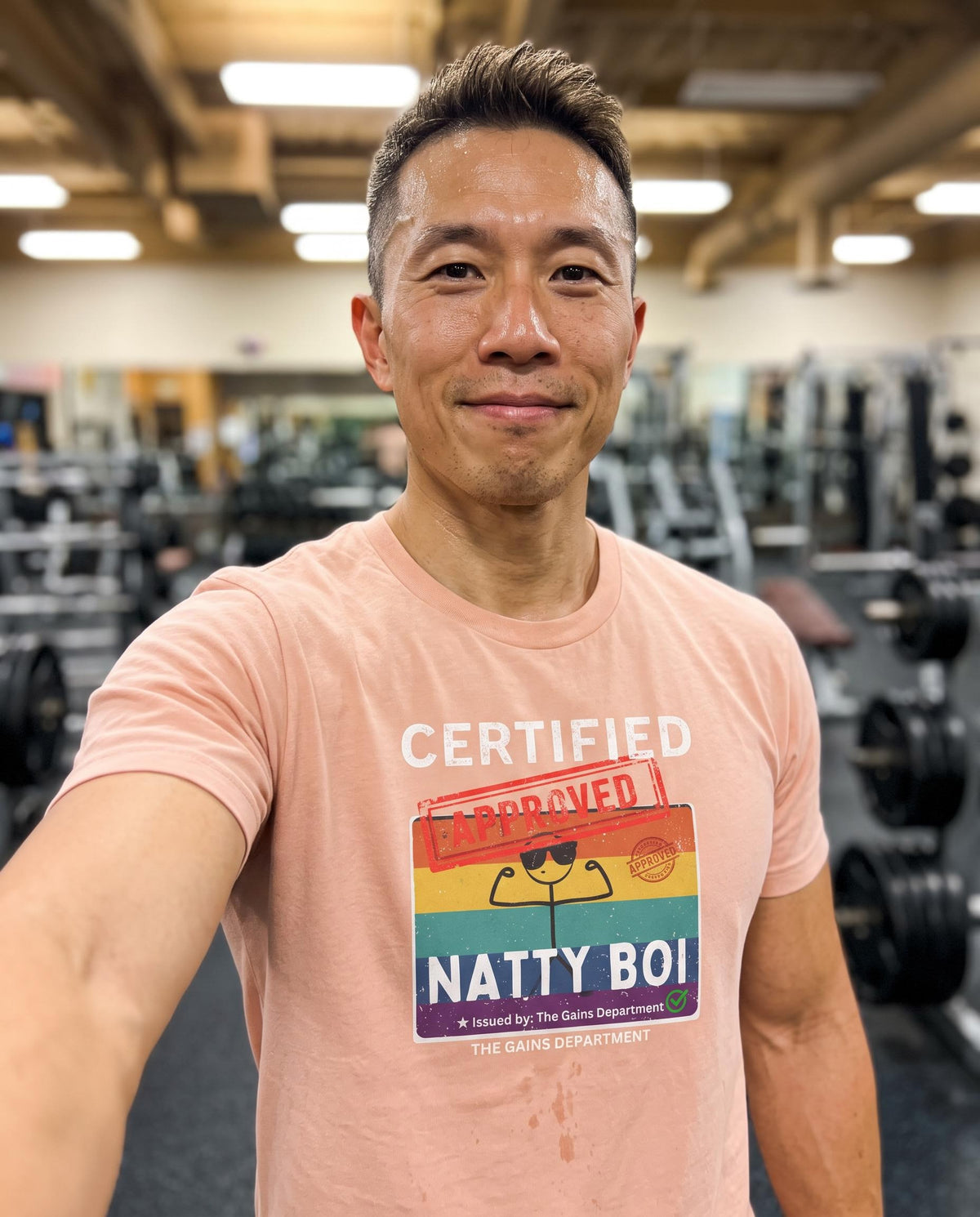 Funny Certified Natty Boi Unisex Jersey Tee - Trendy & Fun T-Shirt for Gym Enthusiasts