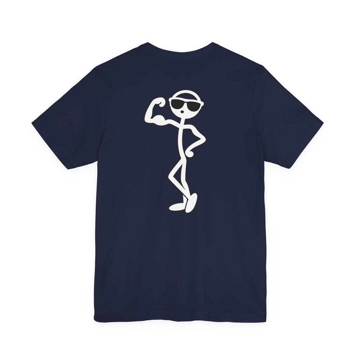 Funny Stick Figure Bodybuilding Graphic T-Shirt