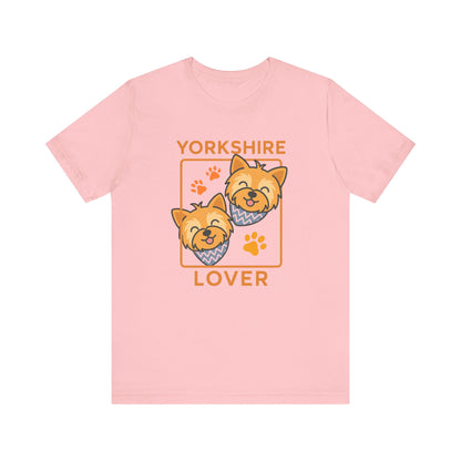 Double Yorkshire Lover T-Shirt | Cute Dog Mom/Dad Gift & Pet Apparel