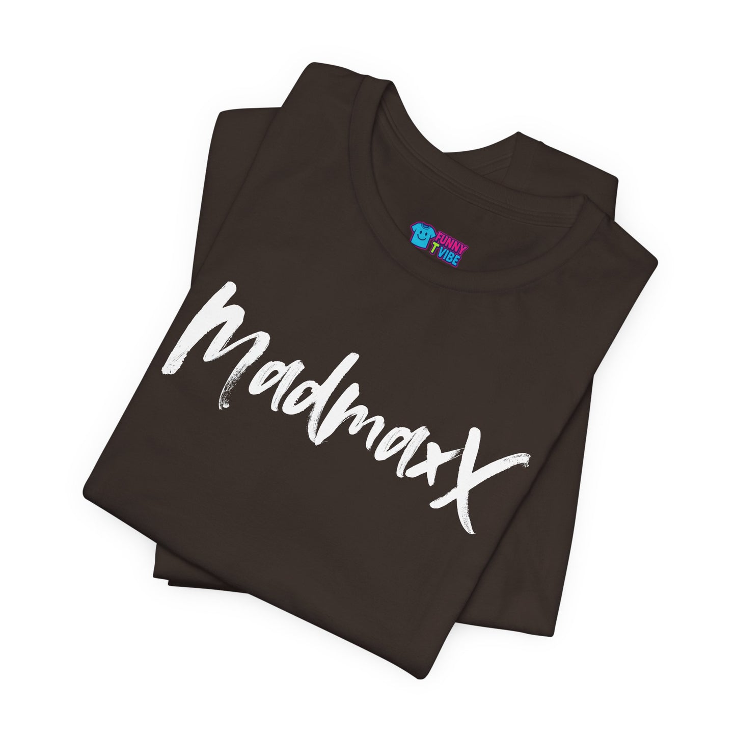 Back-Print Tee — Bold Brush Script "MONNG YKTU!" Casual Graphic T-Shirt