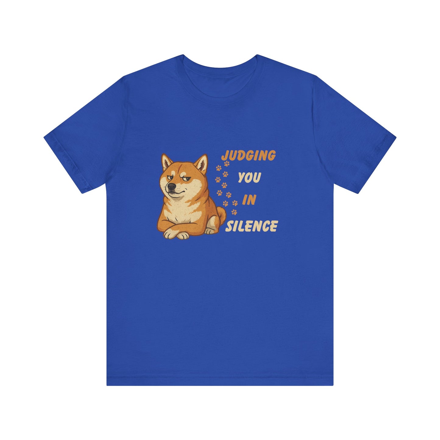 Funny Shiba Inu Judgment T-Shirt - Unisex Jersey Tee for Pet Lovers