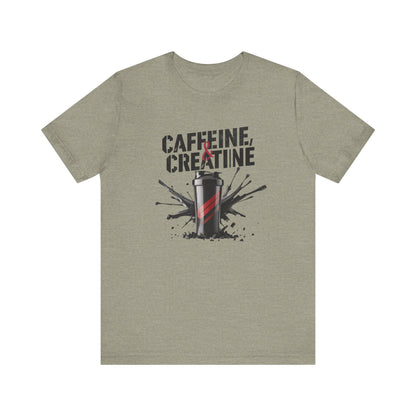 Energizing Caffeine & Creatine Tee | Gym Shirt & Motivational Athlete Gift