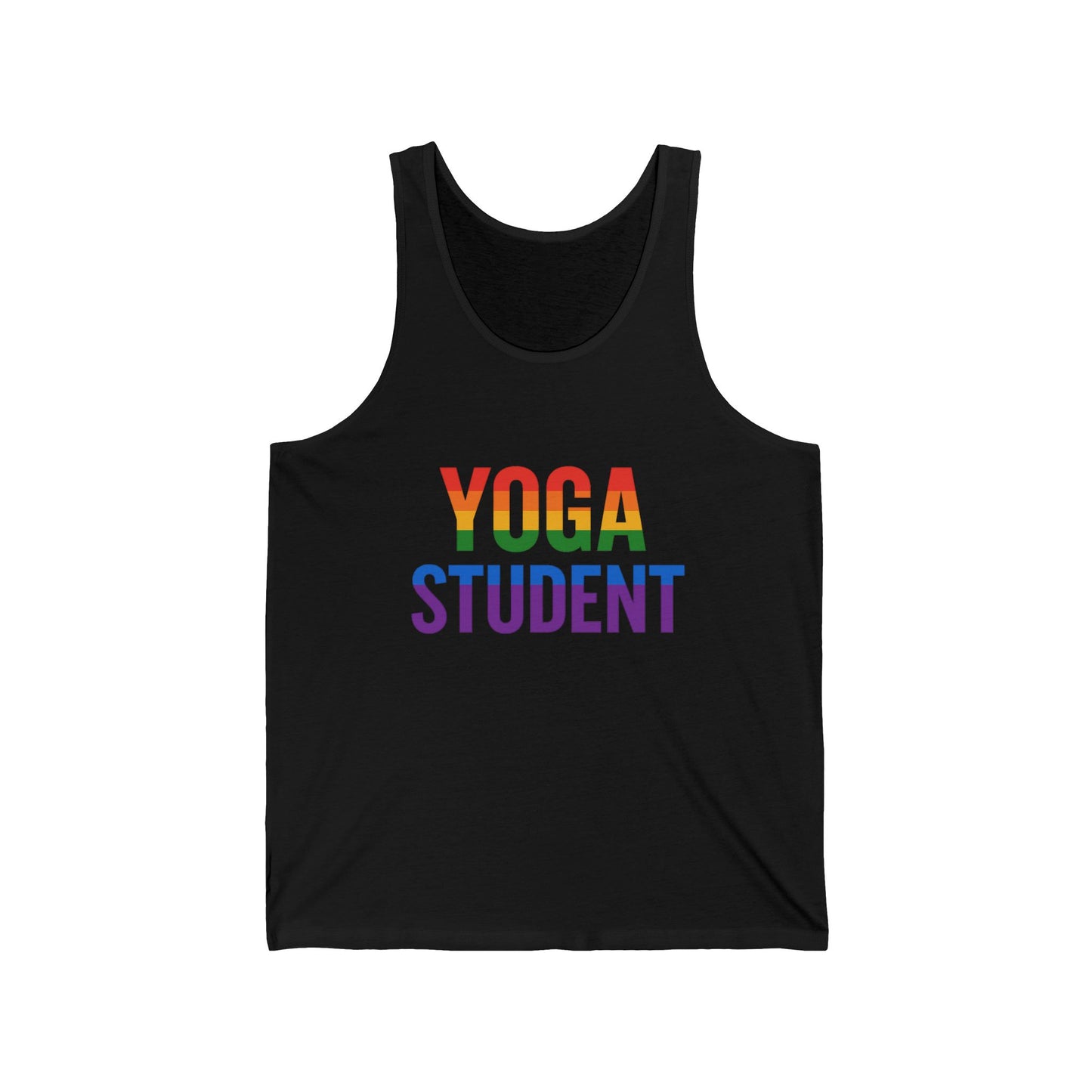 Rainbow Yoga Tank Top | Unisex Pride Fitness Tee, LGBTQ+ Apparel