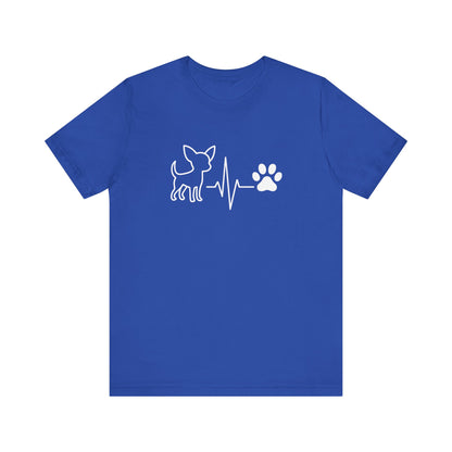 Chihuahua Heartbeat T-Shirt | Funny Dog Lover Gift & Pet Owner Tee