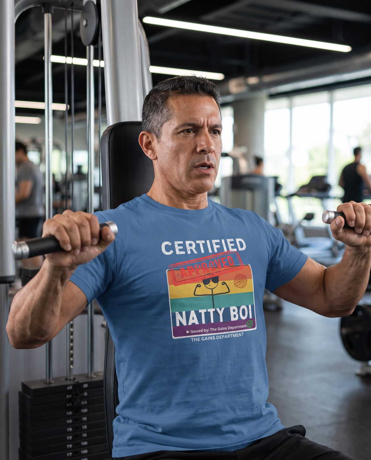 Funny Certified Natty Boi Unisex Jersey Tee - Trendy & Fun T-Shirt for Gym Enthusiasts