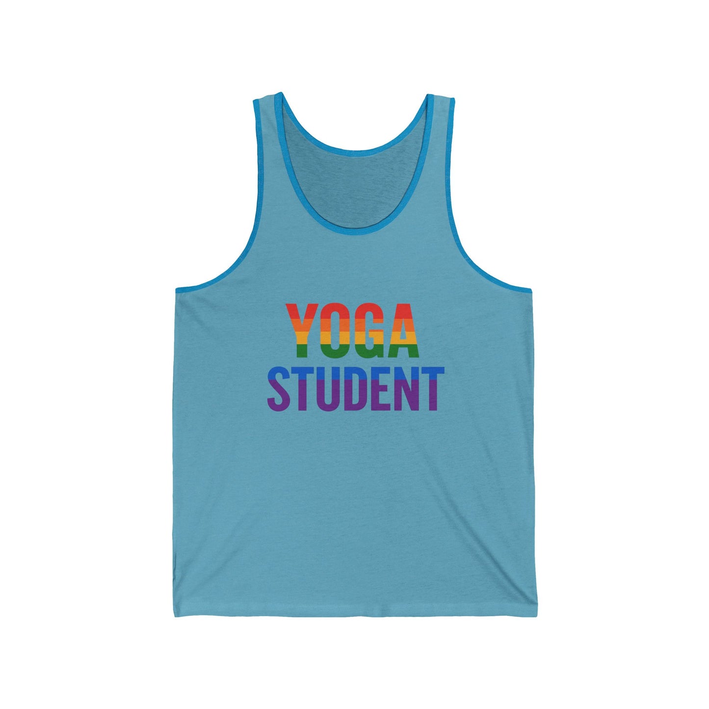 Rainbow Yoga Tank Top | Unisex Pride Fitness Tee, LGBTQ+ Apparel