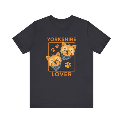 Double Yorkshire Lover T-Shirt | Cute Dog Mom/Dad Gift & Pet Apparel