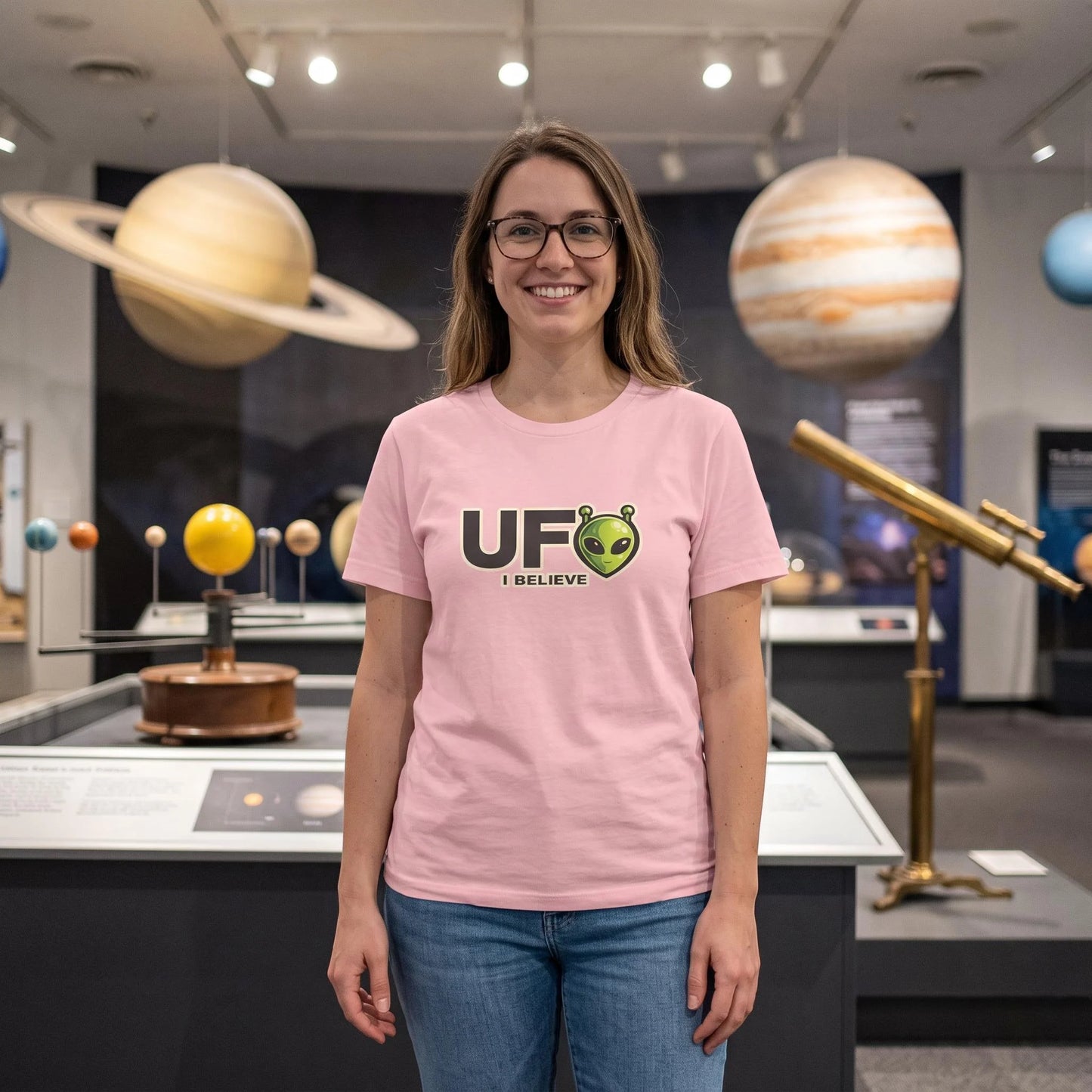 UFO I Believe Alien Graphic T-Shirt