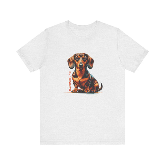 Adorable Dachshund Tee, Dog Lover T-Shirt, Pet Gift, Animal Tee, Cute Dachshund Shirt, Casual Wear, Dachshund Print
