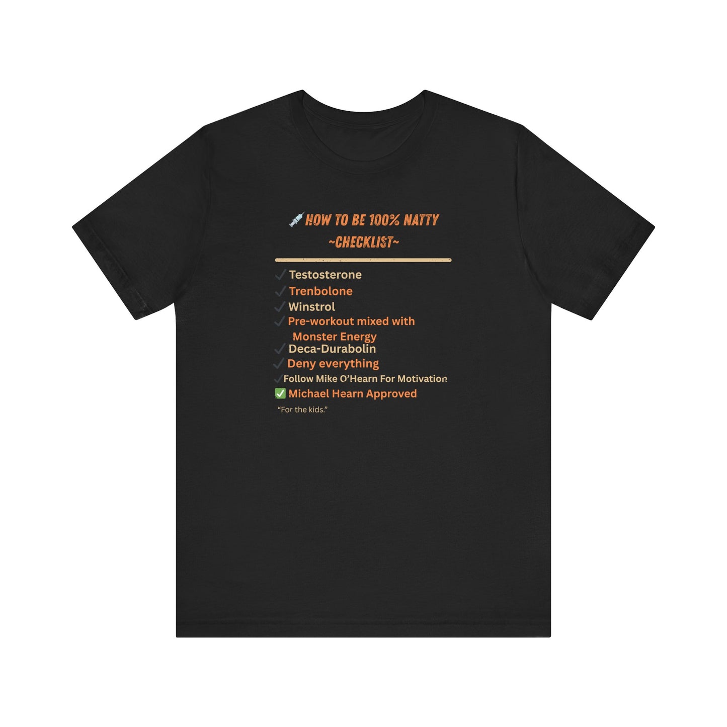Funny Natty Checklist Unisex Tee - Humorous Fitness Shirt for Gym Lovers