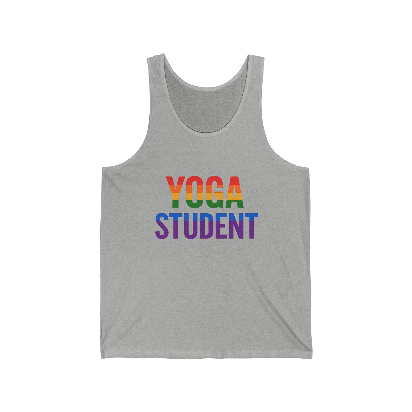 Rainbow Yoga Tank Top | Unisex Pride Fitness Tee, LGBTQ+ Apparel