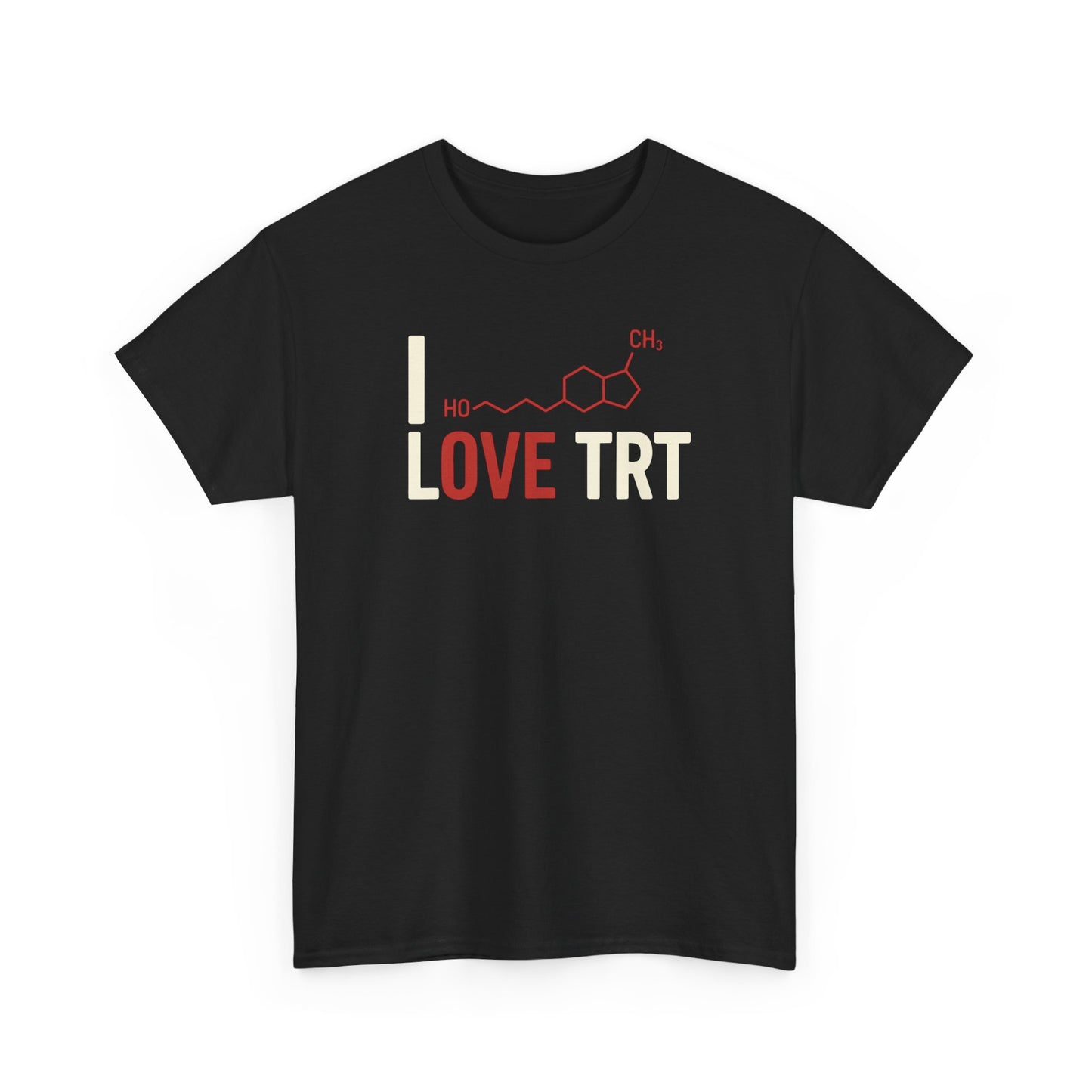 I Love TRT Unisex Heavy Cotton T-Shirt | Bodybuilding & Science Gift