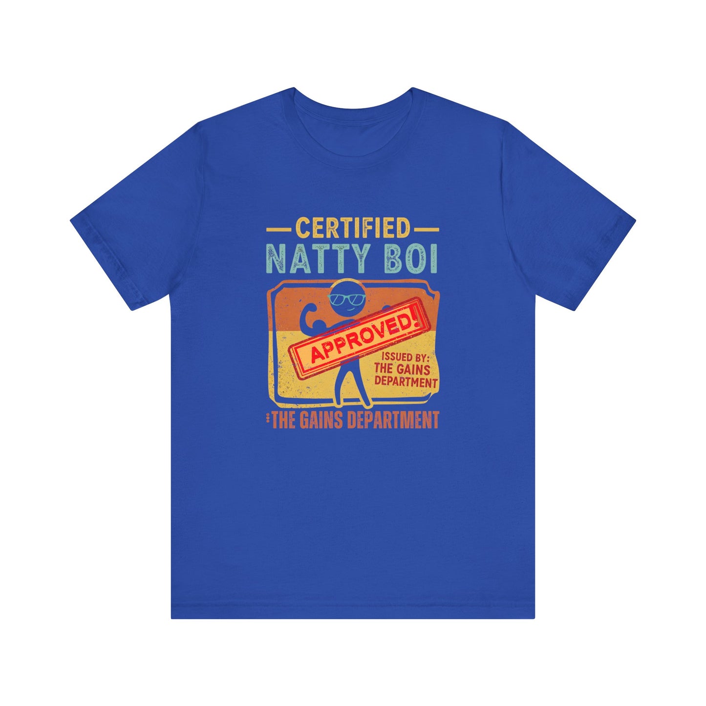 Certified Natty Boi Tee - Funny Fitness T-Shirt for Gym Lovers
