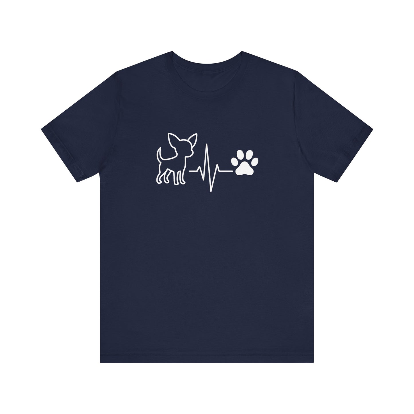 Chihuahua Heartbeat T-Shirt | Funny Dog Lover Gift & Pet Owner Tee