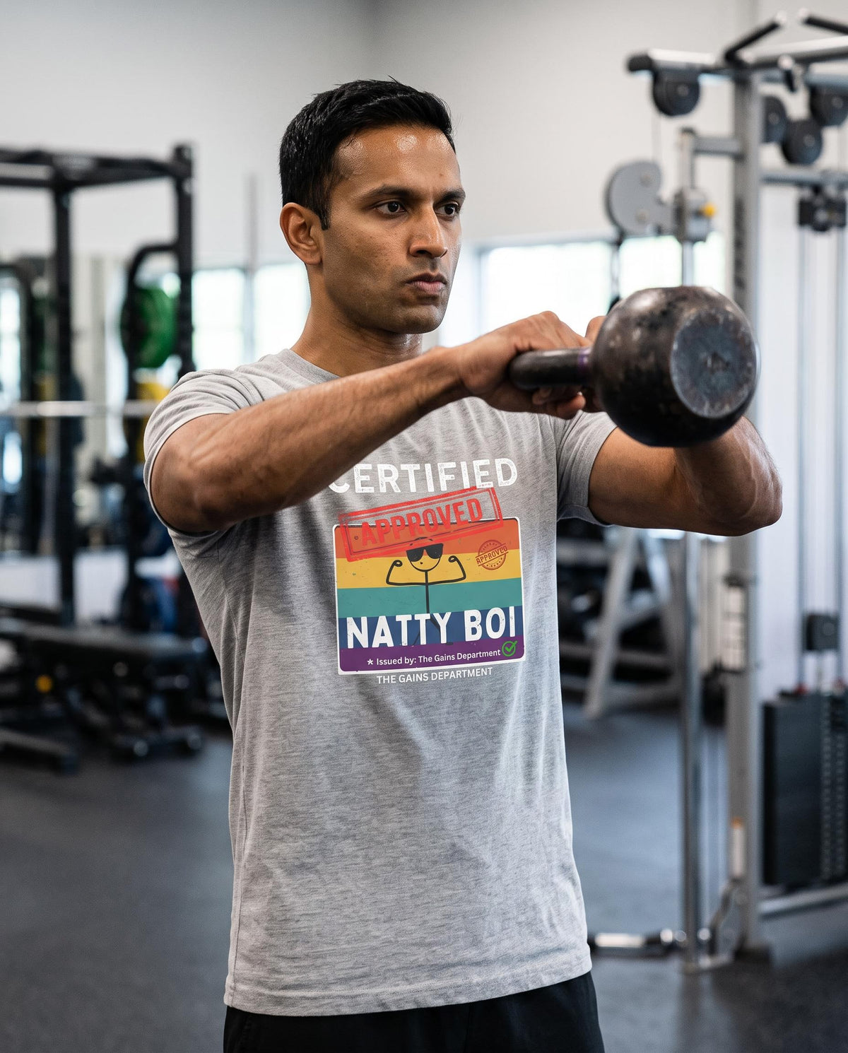 Funny Certified Natty Boi Unisex Jersey Tee - Trendy & Fun T-Shirt for Gym Enthusiasts
